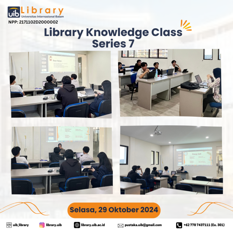 Pelaksanaan Library Knowledge Class Series 7