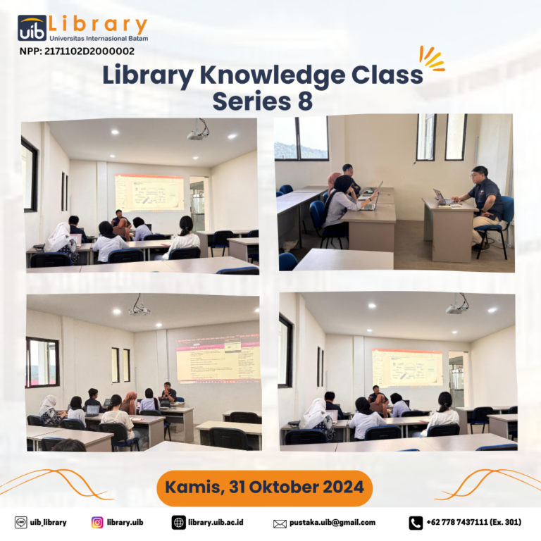 Pelaksanaan Library Knowledge Class Series 8