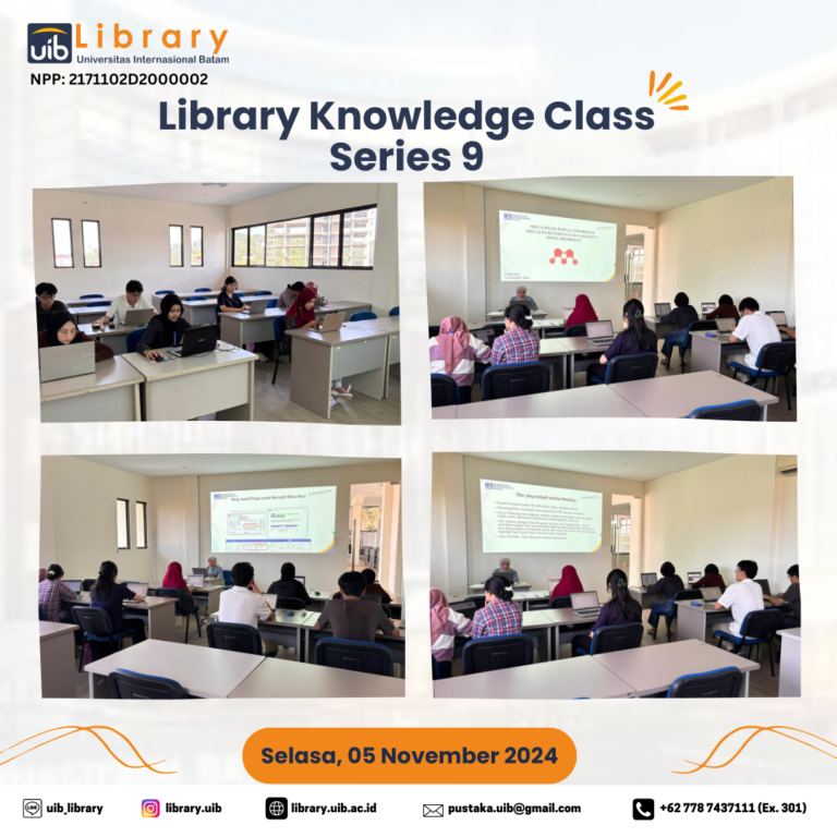 Pelaksanaan Library Knowledge Class Series 9