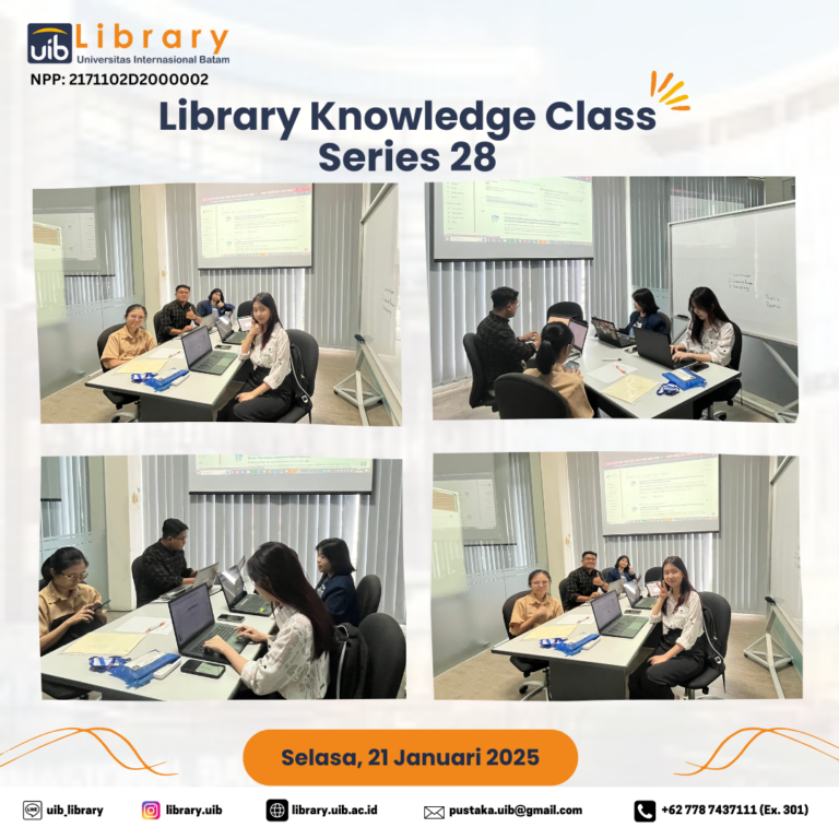 Library Knowledge Class Mahasiswa Pendidikan Bahasa Inggris