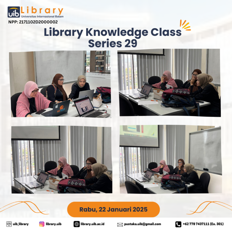 Library Knowledge Class bersama Dosen Pariwisata