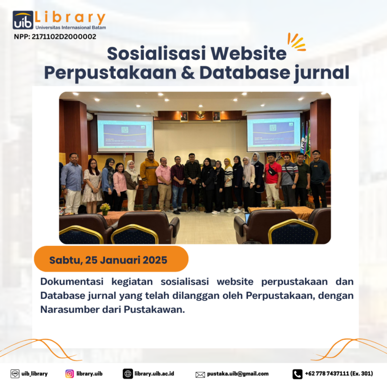 Sosialisasi Website Perpustakaan dan Database Jurnal untuk Mahasiswa Magister