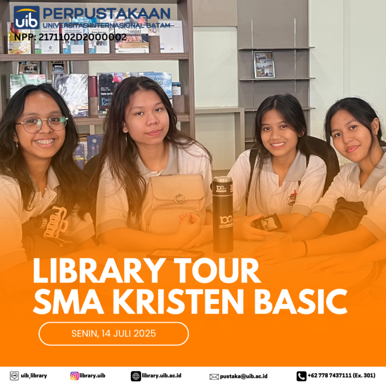 Menjelajah Ilmu: SMAS Basic Batam Kunjungi Perpustakaan UIB dalam Open House UIB