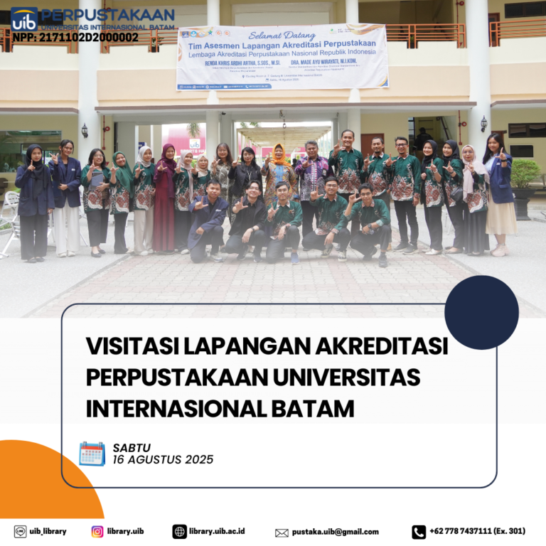 Dukung Peningkatan Mutu, Perpustakaan UIB Sambut Tim Asesor dari Perpusnas RI