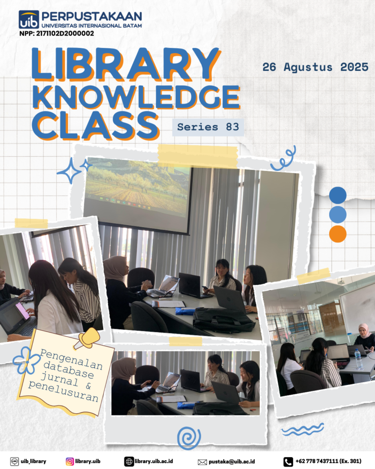 Library Knowledge Class: Membekali Mahasiswa Baru dengan Keterampilan Literasi Informasi