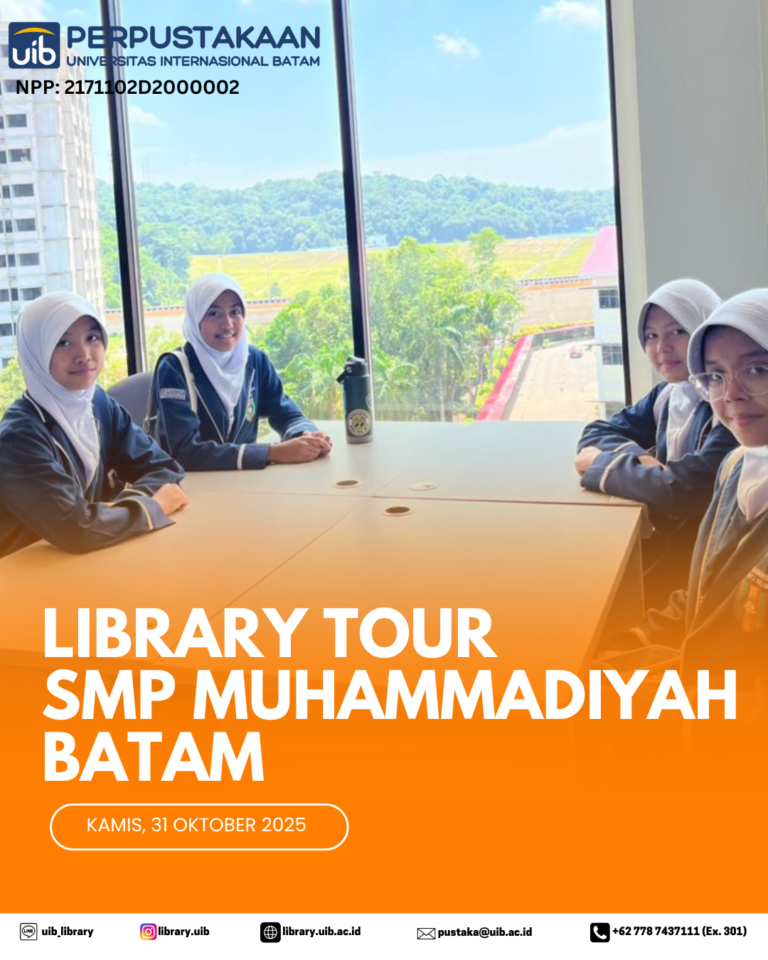 Open House UIB 2025: Siswa SMP Muhammadiyah Batam Antusias Jelajahi Perpustakaan