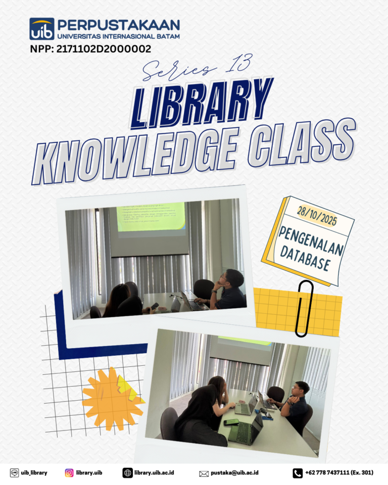 Library Knowledge Class #13: Mengasah Kemampuan Telusur Informasi Akademik Mahasiswa