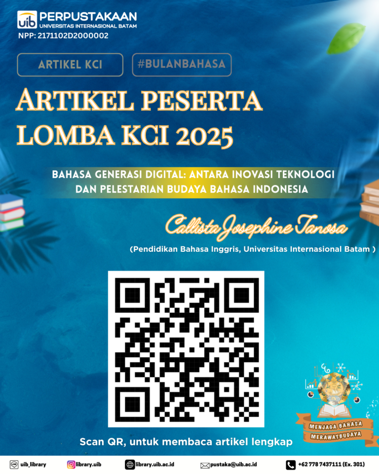 BAHASA GENERASI DIGITAL: ANTARA INOVASI TEKNOLOGI DAN PELESTARIAN BUDAYA BAHASA INDONESIA