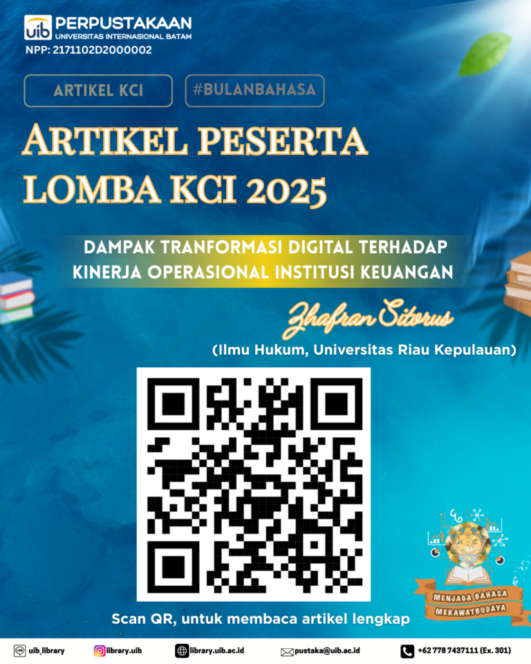 DAMPAK TRANFORMASI DIGITAL TERHADAP KINERJA OPERASIONAL INSTITUSI KEUANGAN