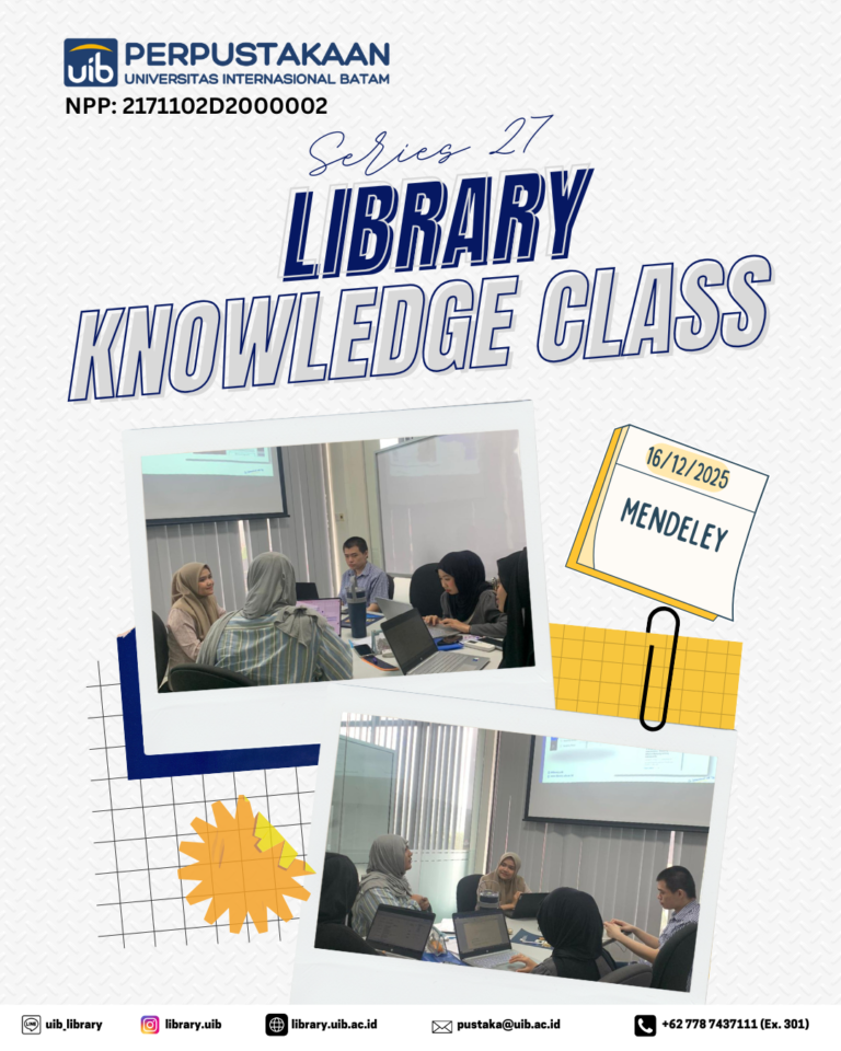 Upgrade Skill Akademik melalui Library Knowledge Class Series 27