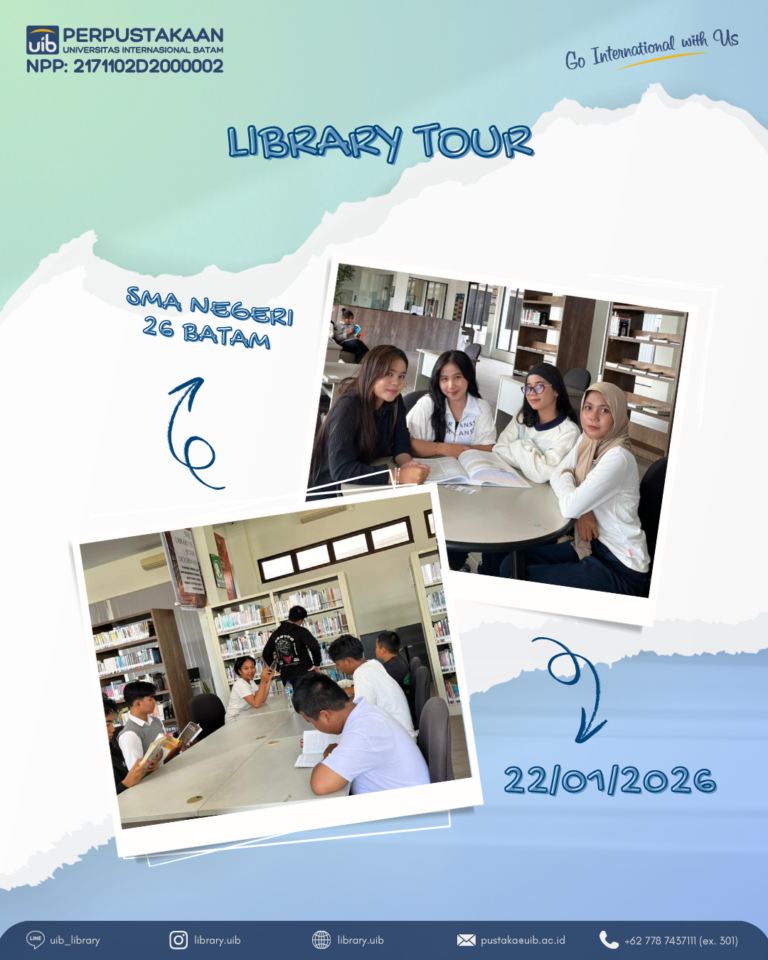 Mengenal Dunia Literasi Perguruan Tinggi melalui Library Tour Perpustakaan UIB