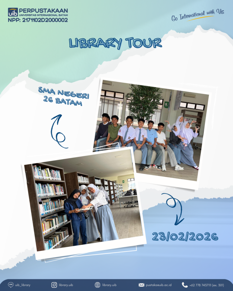 Library Tour 2026: SMA Negeri 26 Batam Jelajahi Layanan dan Fasilitas Pusat Perpustakaan UIB