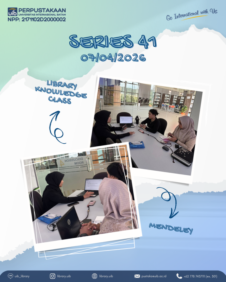 Perpustakaan UIB Kembali Gelar Kelas Mendeley untuk Dukung Literasi Akademik Mahasiswa