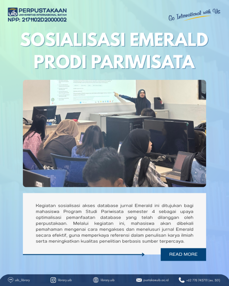 Dukungan Pembelajaran Metodologi Penelitian melalui Akses Emerald