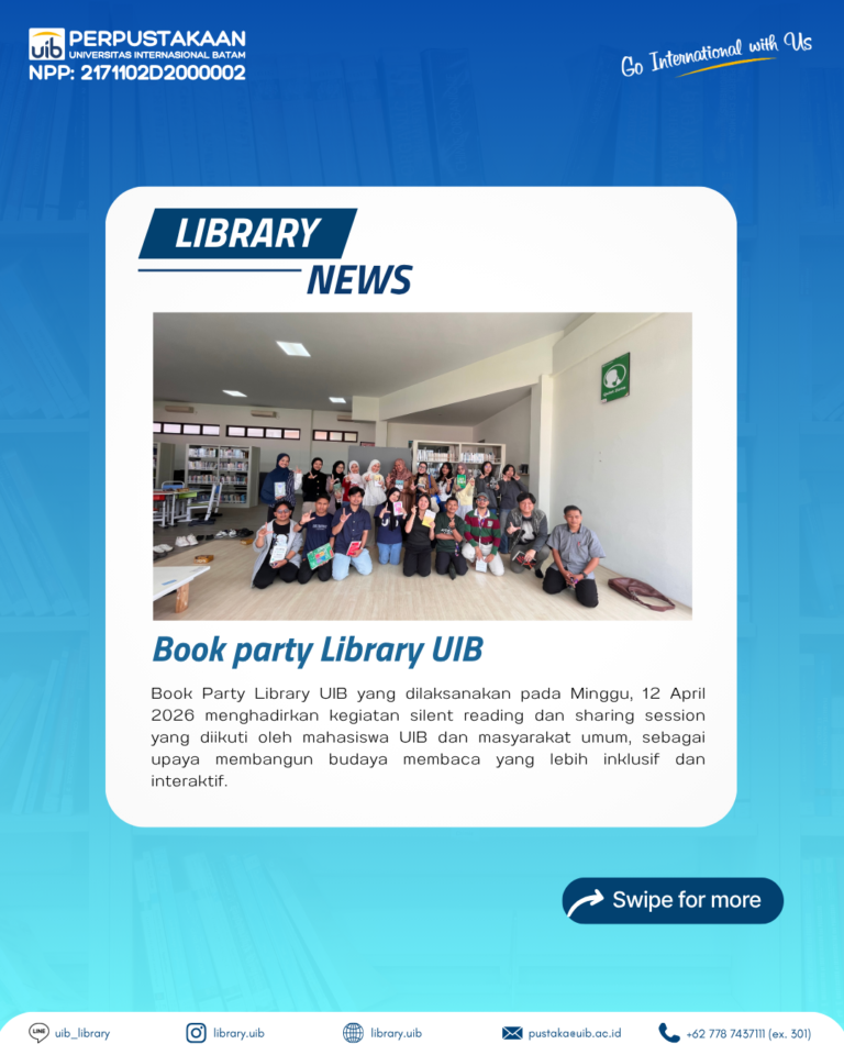 Perpustakaan UIB Hadirkan Ruang Baca Interaktif melalui Book Party