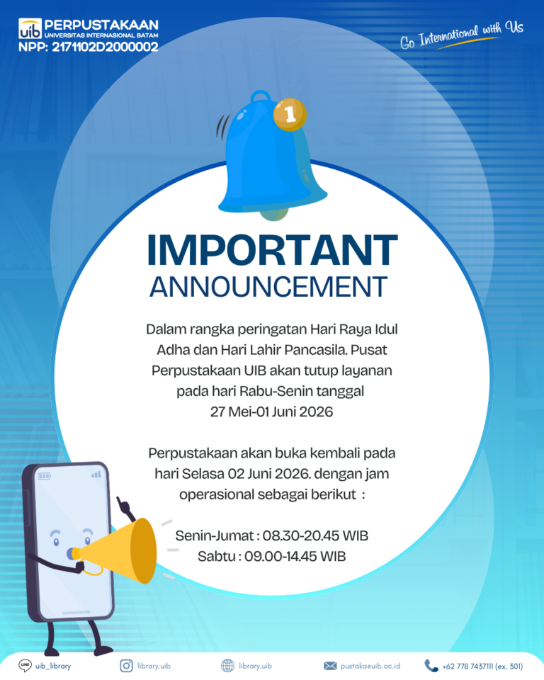 Libur Nasional 2026: Penyesuaian Jam Operasional Perpustakaan UIB