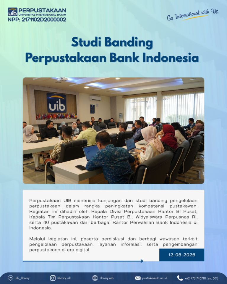 Perpustakaan UIB Sambut Kunjungan Pustakawan Bank Indonesia dari Berbagai Daerah