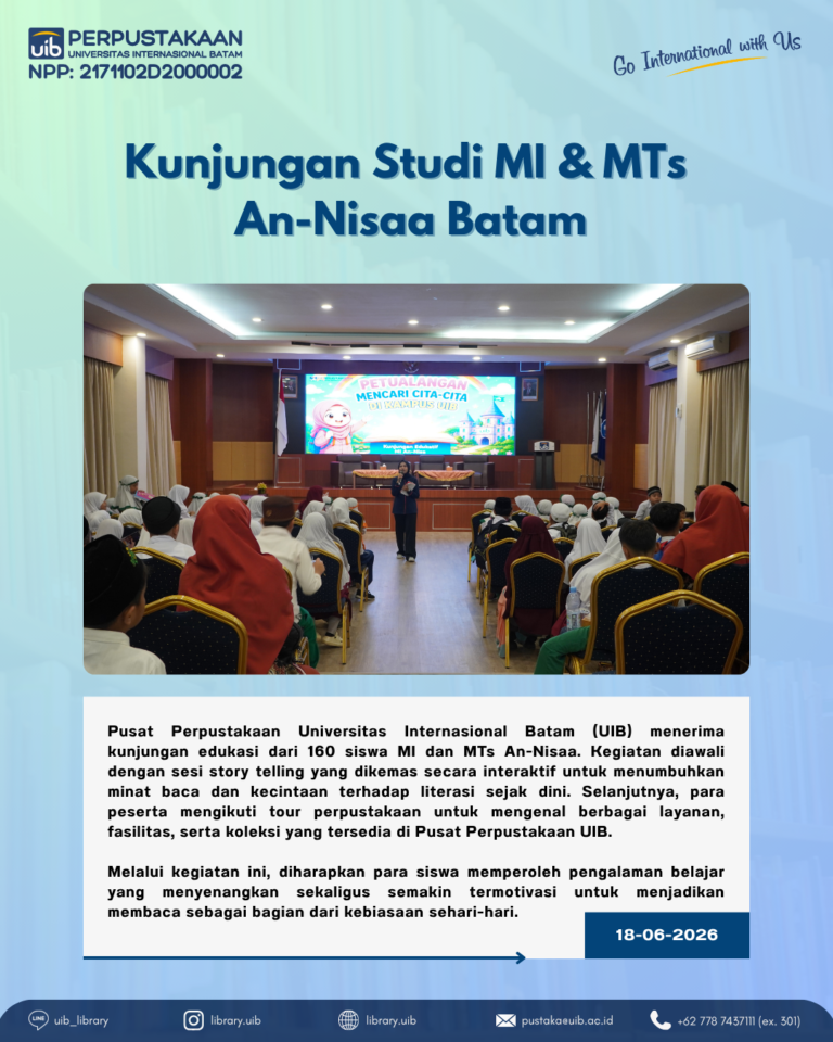 Serunya Story Telling dan Library Tour Bersama MI dan MTs An-Nisaa di Pusat Perpustakaan UIB