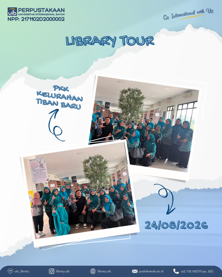 PKK Kecamatan Tiban Baru Kunjungi Pusat Perpustakaan UIB, Perkuat Semangat Literasi melalui Library Tour