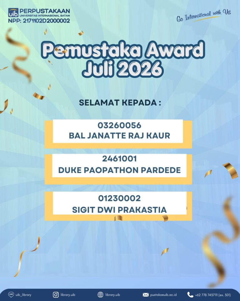 Pemustaka Award Juli 2026, Bentuk Apresiasi bagi Pecinta Literasi