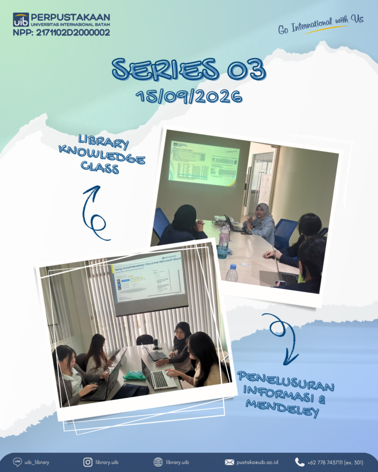 Library Knowledge Class Series 03: Belajar Menelusur Informasi dan Mengelola Referensi