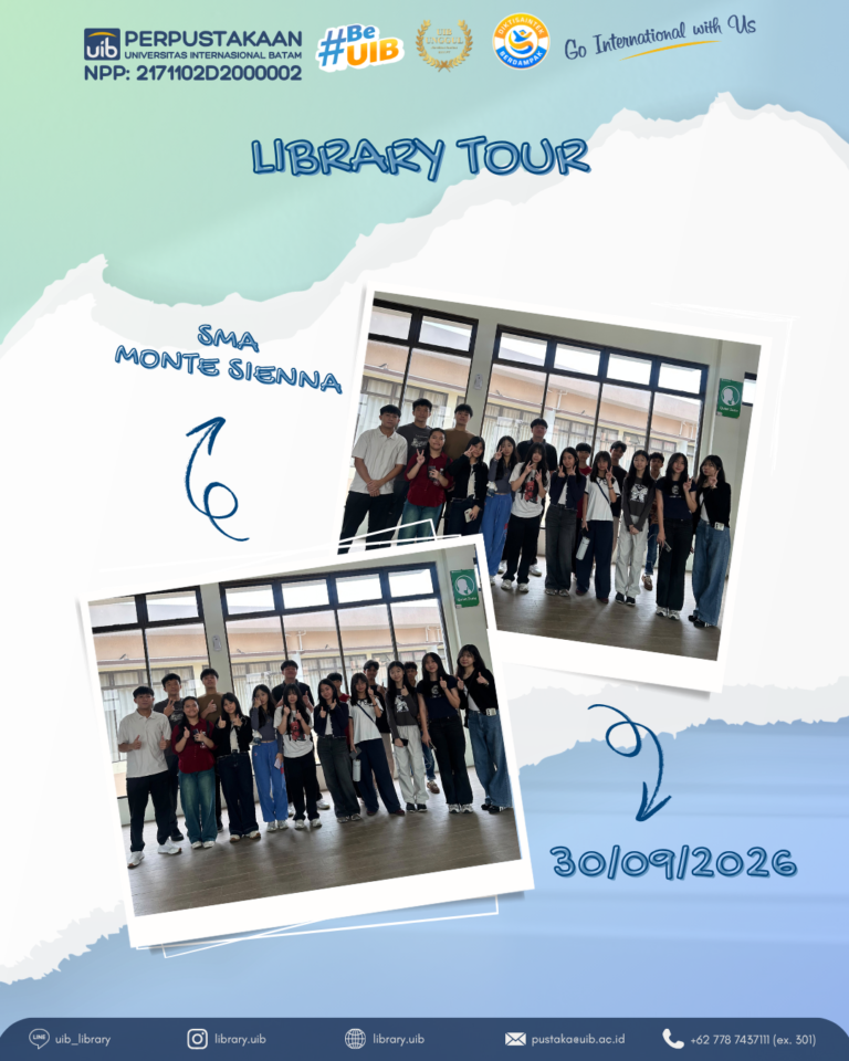 Belajar dan Bereksplorasi Bersama dalam Library Tour Monte Sienna di Perpustakaan UIB