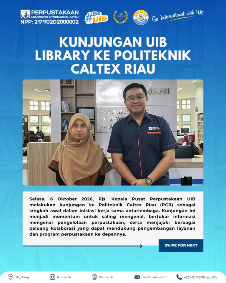 Perpustakaan UIB dan Politeknik Caltex Riau Inisiasi Kolaborasi untuk Penguatan Layanan Perpustakaan