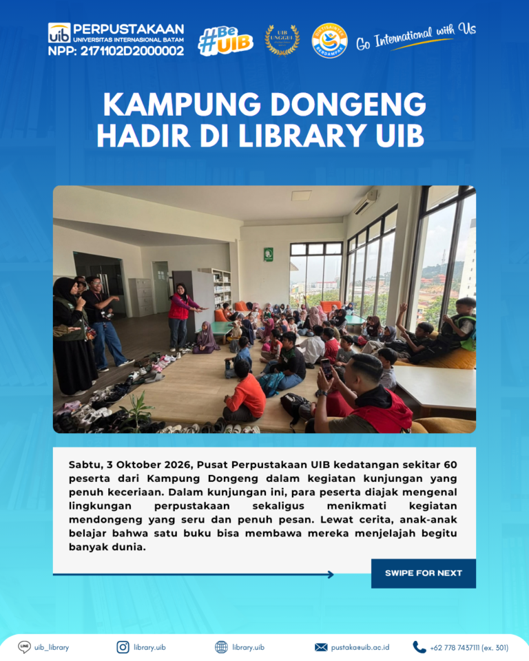 Kisah, Imajinasi, dan Keceriaan: Kampung Dongeng Berkunjung ke Pusat Perpustakaan UIB