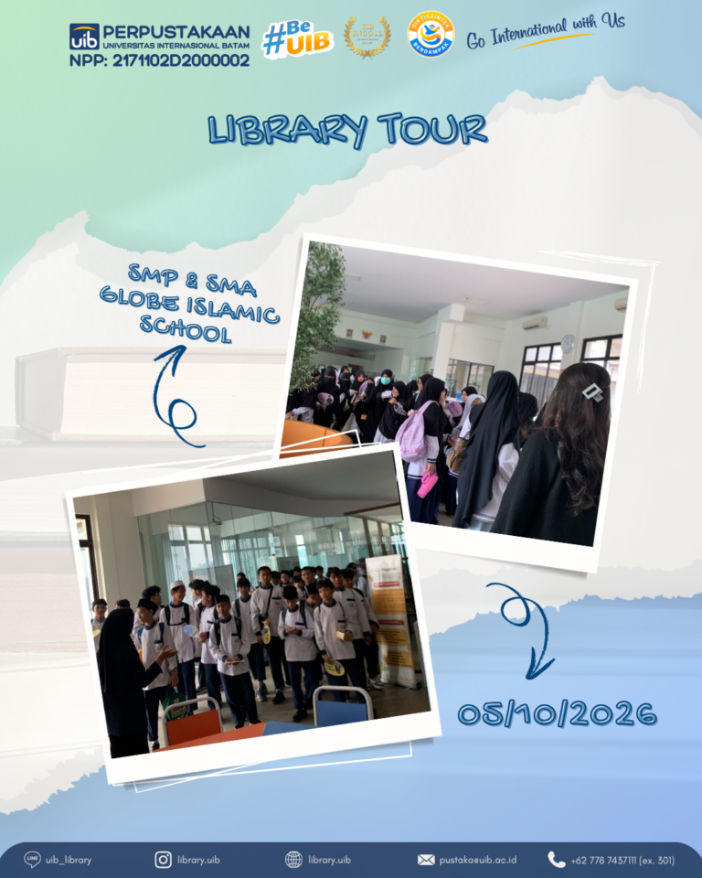 Jelajah Perpustakaan UIB: 120 Siswa Globe Islamic School Belajar dan Mengenal Layanan Perpustakaan